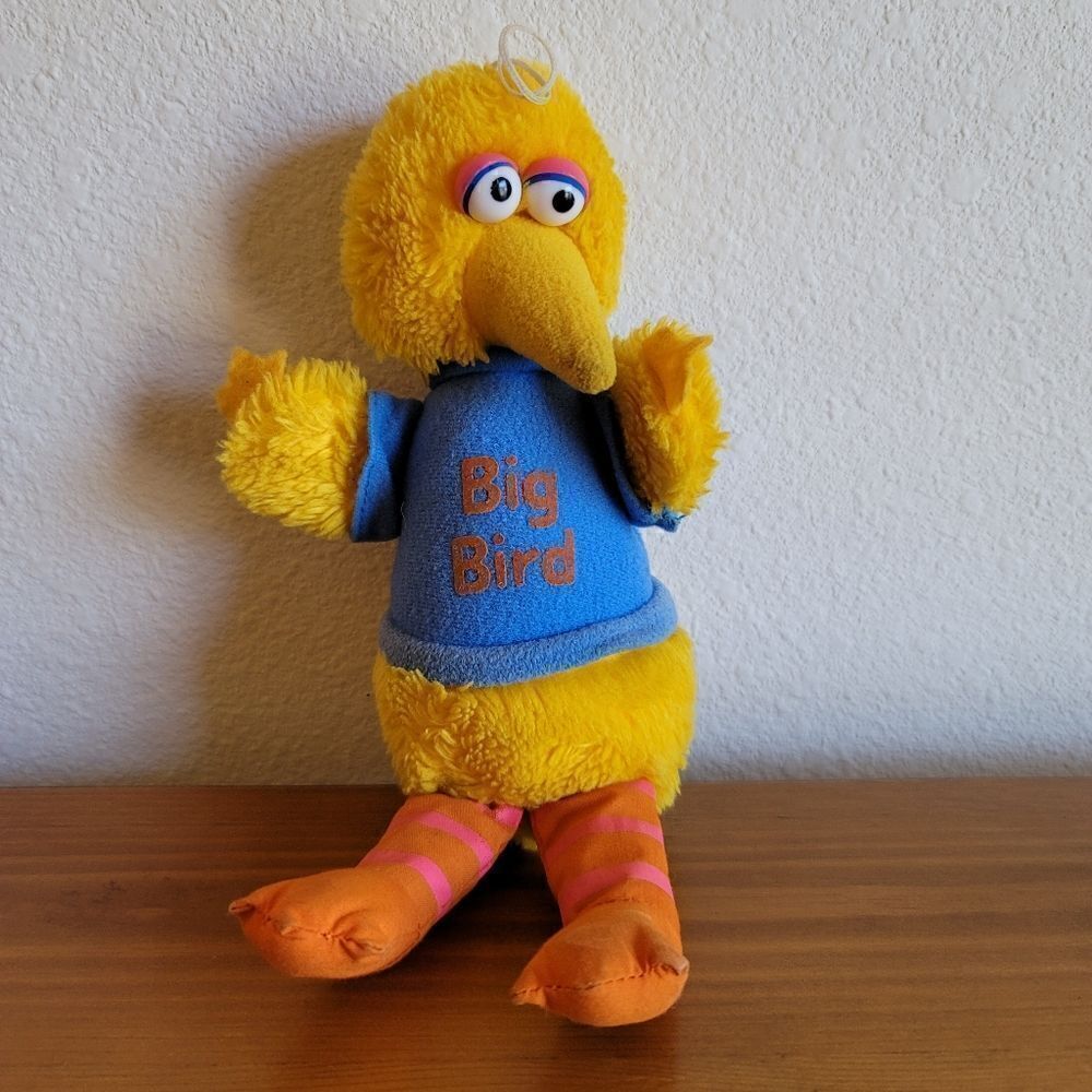 Vintage Big Bird small plush toy Hasbro softies Sesame street